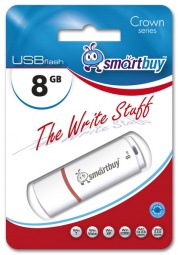 USB Flash Smart Buy  8Gb Crown white